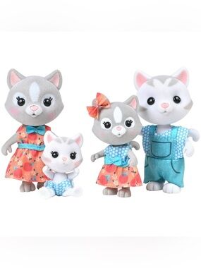 Honeybee Acres Set Purrington Family Cat Figures